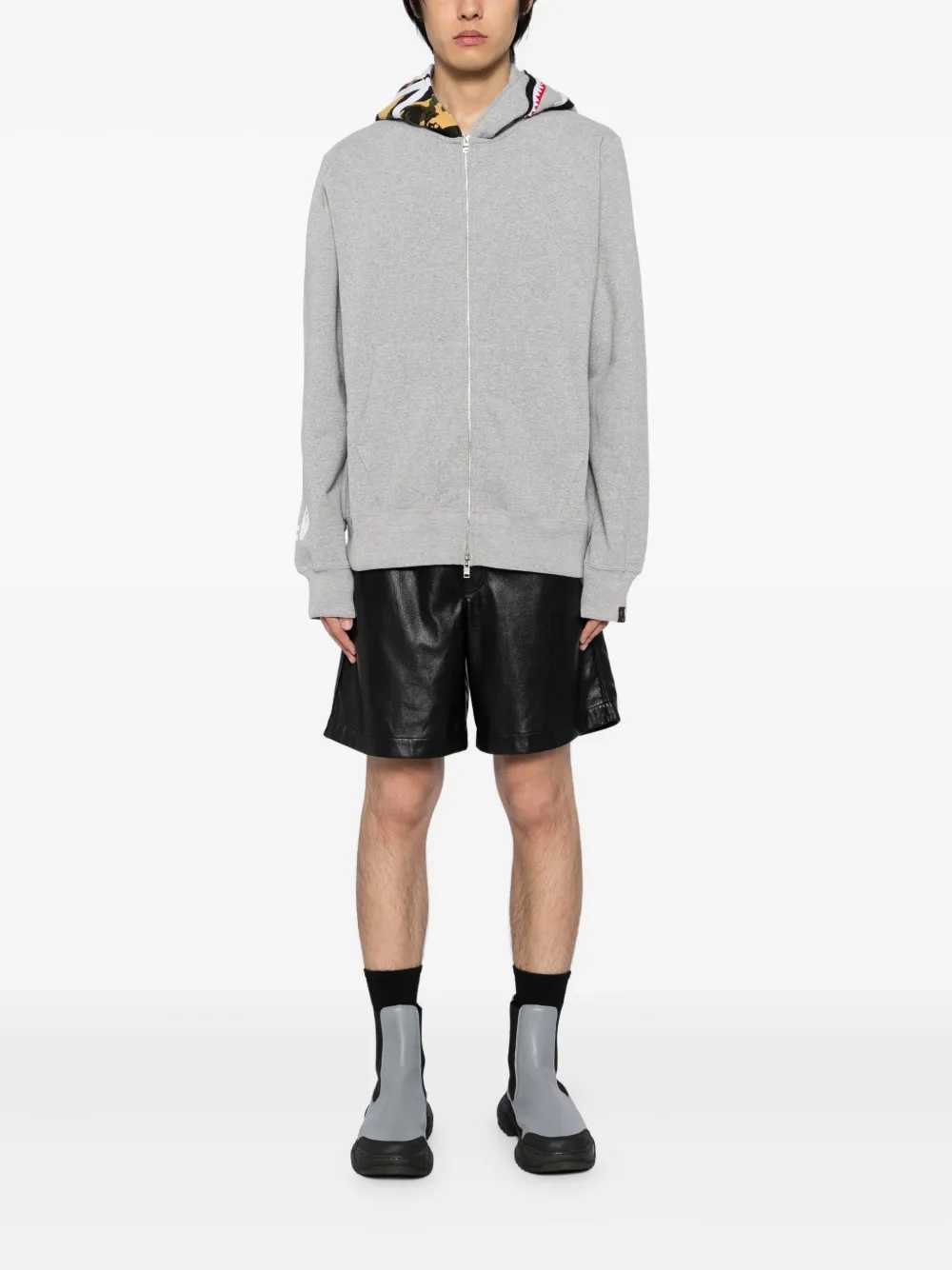 Mastermind Japan x Bape camo-panel hoodie